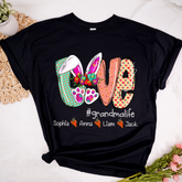 Lofaris Custom Love Easter Grandmalife And Kids T-Shirt